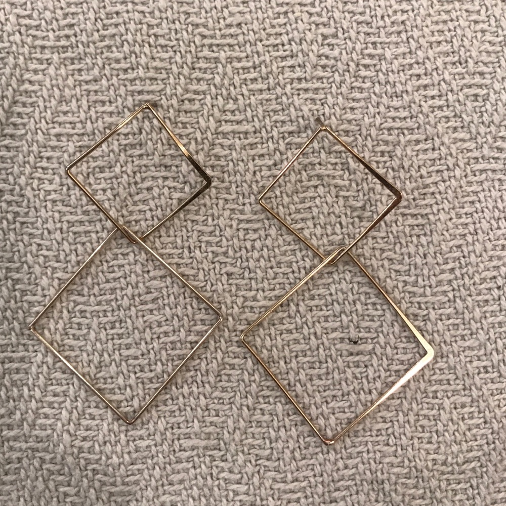 Geometric Statement earrings